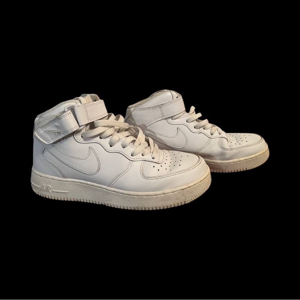 Nike Air Force One White Mid-Top Sneakers